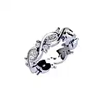 Lovisa Marquise Diamond Scroll Eternity Ring