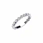 Three Quarter Lab Grown Diamond Eternity Ring with Shared Prong Setting