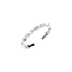 Three Quarter Lab Marquise and Lab Round Diamond Eternity Ring