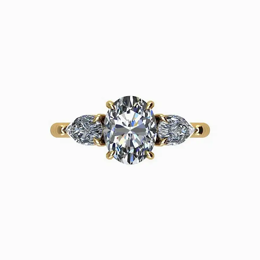 Atalya Moissanite Engagement Ring Online