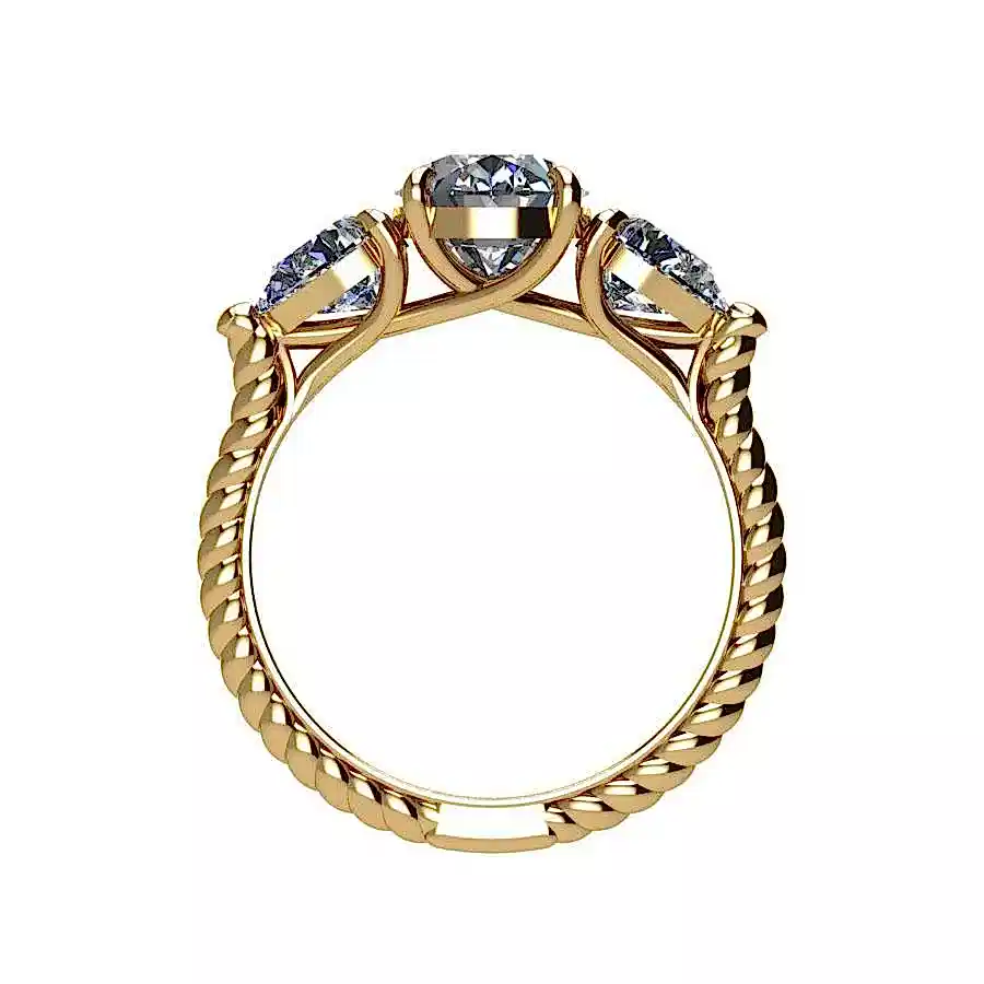 Atalya Moissanite Engagement Ring Online