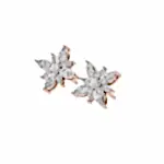 Diamond Flower Earrings